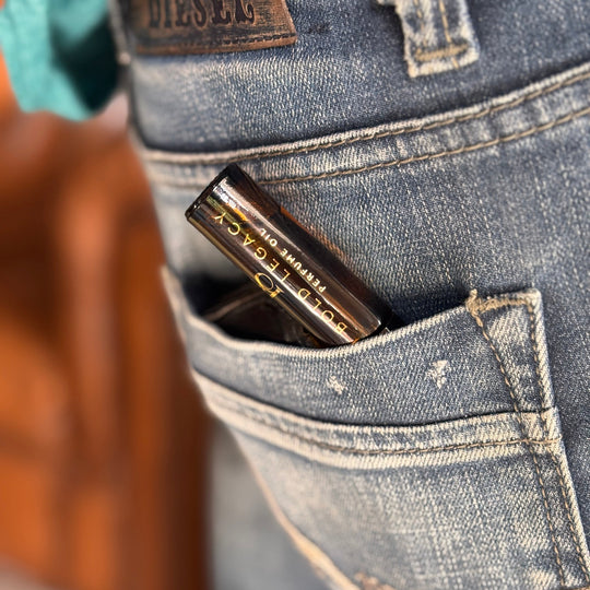 Pocket of scents men jeans perfume oil