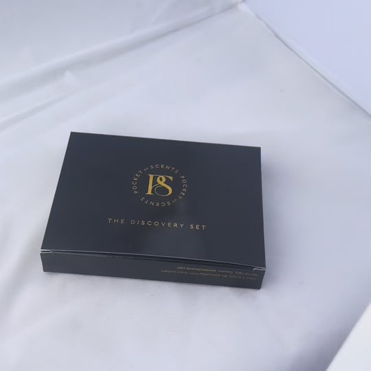 Perfume oil discovery set from pocket of scents video 